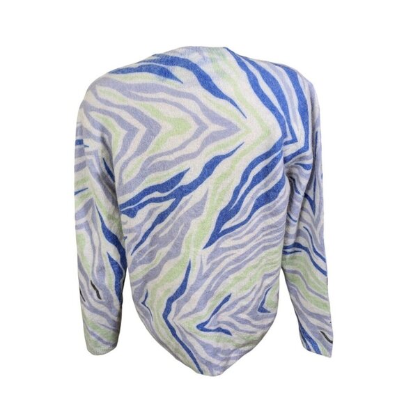 Betta Mohair Alpaca Blend Sweater Womens Plus Size 1X Blue Made In Italy Cozy - Picture 5 of 6